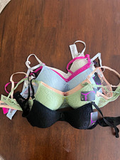 NWT lot of 6 Sofra Lace Underwired T-Shirt Bra 36B Multicolor Adjustable Straps