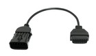 OBD Cable 30 CM OBD 2 Jack for Vauxhall 10pin IN Black for Car Diagnostic