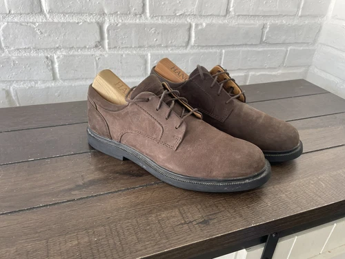 Scarpe Oxford Timberland impermeabili in pelle nabuk marrone da uomo taglia 8 5 M