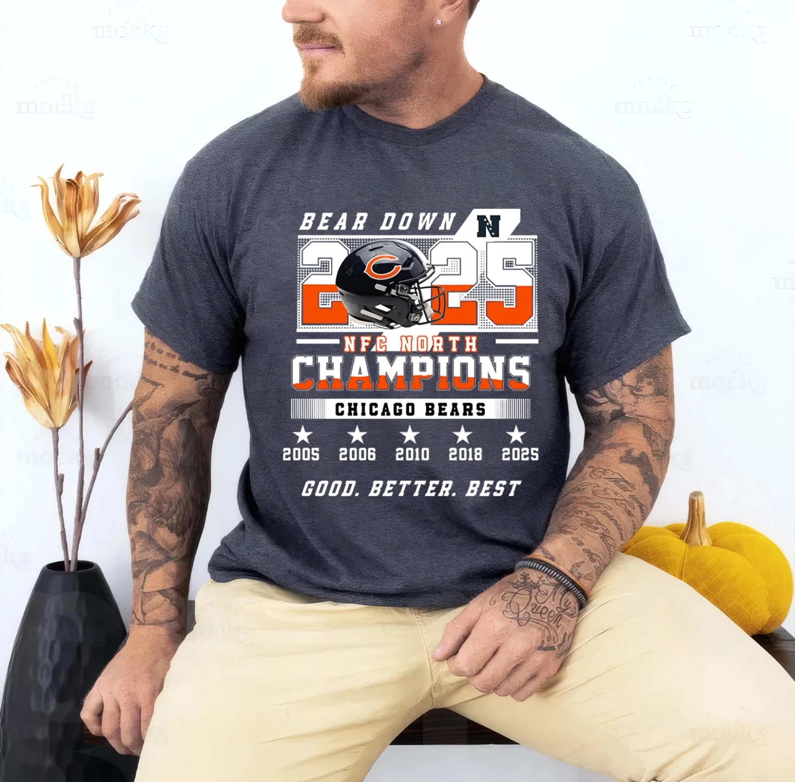 Chicago Bears 2025 NFC North Division Champions TShirt