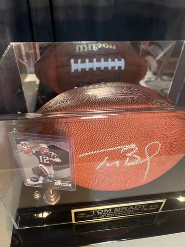 TOM BRADY Signed Beckett Wilson Super Bowl XXXVI Football 1ST MVP Autograph!