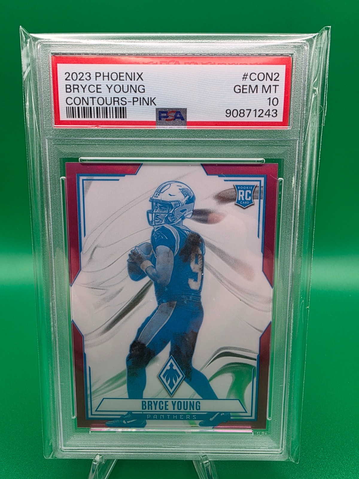 2023 Panini Phoenix Contours Bryce Young Rookie RC Pink /175 PSA 10 CON2 LOW POP