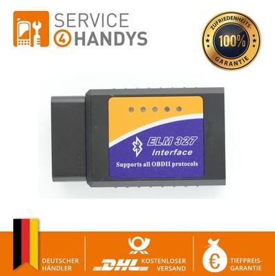 OBD II Stecker Bluetooth   OBD2 Scanner Diagnosegerät für iOS & Android - V2.1