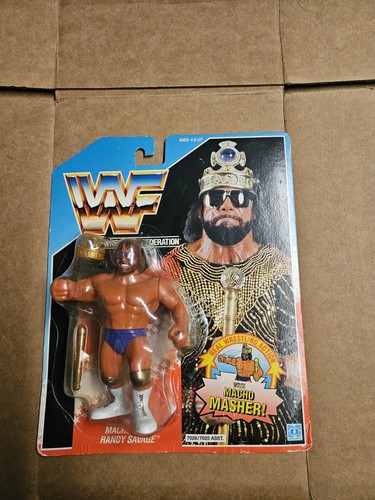 1990 Hasbro Macho king Randy Savage WWE WWF Wrestl...