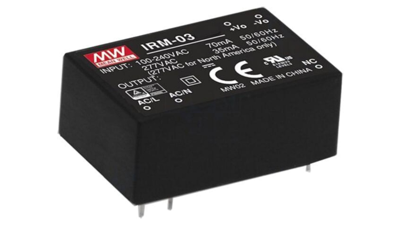 AC/DC Converter, 3W, Input Voltage: 85305VAC IRM-03-24