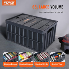 Collapsible Storage Bins with Lids, 65L 3 Packs, and Grocery Organizing