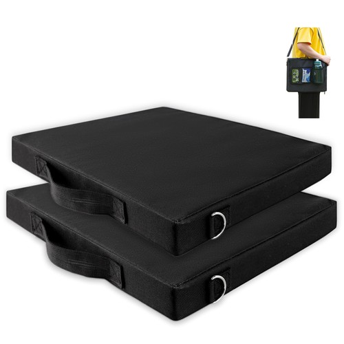 PUGPIU 2 Pack Stadium Seat Cushions, Bleacher Seat Cushion, Portable and Extr...