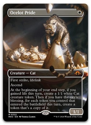 Ocelot Pride (Borderless) #322 (NM) Modern Horizons 3 MH3 Magic