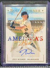 Joey Wiemer 2024 Boys of Summer America's Best Auto Holo Gold #10/10 - Brewers