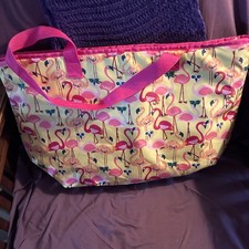 Thirty One Tote-Ally Totally Thermal Cooler Bag Tote Lets Flamingle Flamingo