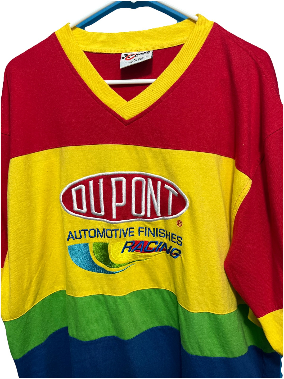 VTG NASCAR JEFF GORDON DUPONT AUTOMOTIVE RACING SHIRT MENS XL