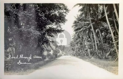 Road Through Asan Guam RPPC Photo Postcard COPY