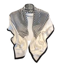 Mulberry Silk Square Scarf, 35-inch, Lightweight Neckerchief, Hair Bandana