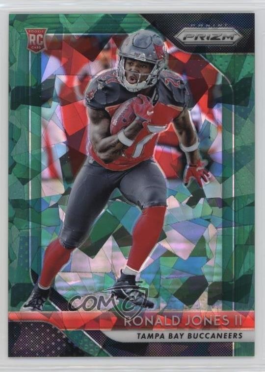 2018 Panini Prizm Green Crystals 54/75 Ronald Jones II #214 Rookie RC 1dm4