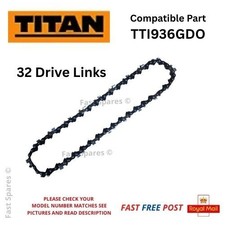 TITAN TTI936GDO Mini Chainsaw 18v Replacement Chain 32 Drive Links FAST POST