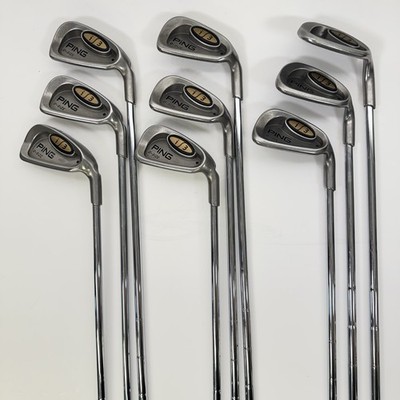 Ping i3 Blade Iron Set 3-W-L Black Dot Cushin JZ Stiff Shaft Steel Mens RH 9 Pc