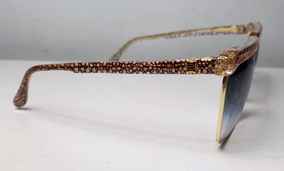 Gafas de sol vintage moda años 80 LAURA BIAGIOTTI hechas en Italia modelo V87 Foto 4 de 4