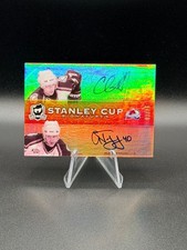 CHRIS DRURY / ALEX TANGUAY 2009-10 UD The Cup Dual Stanley Cup Signatures 03/25