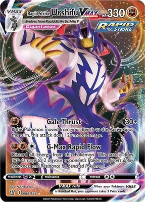 Pokemon Battle Styles Full Art Rapid Strike Urshifu VMAX 088/163 - NM
