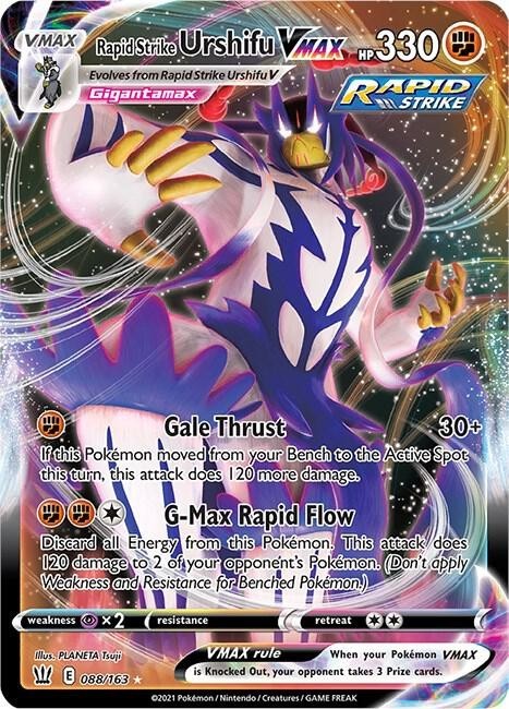 Pokemon Battle Styles Full Art Rapid Strike Urshifu VMAX 088/163 - NM