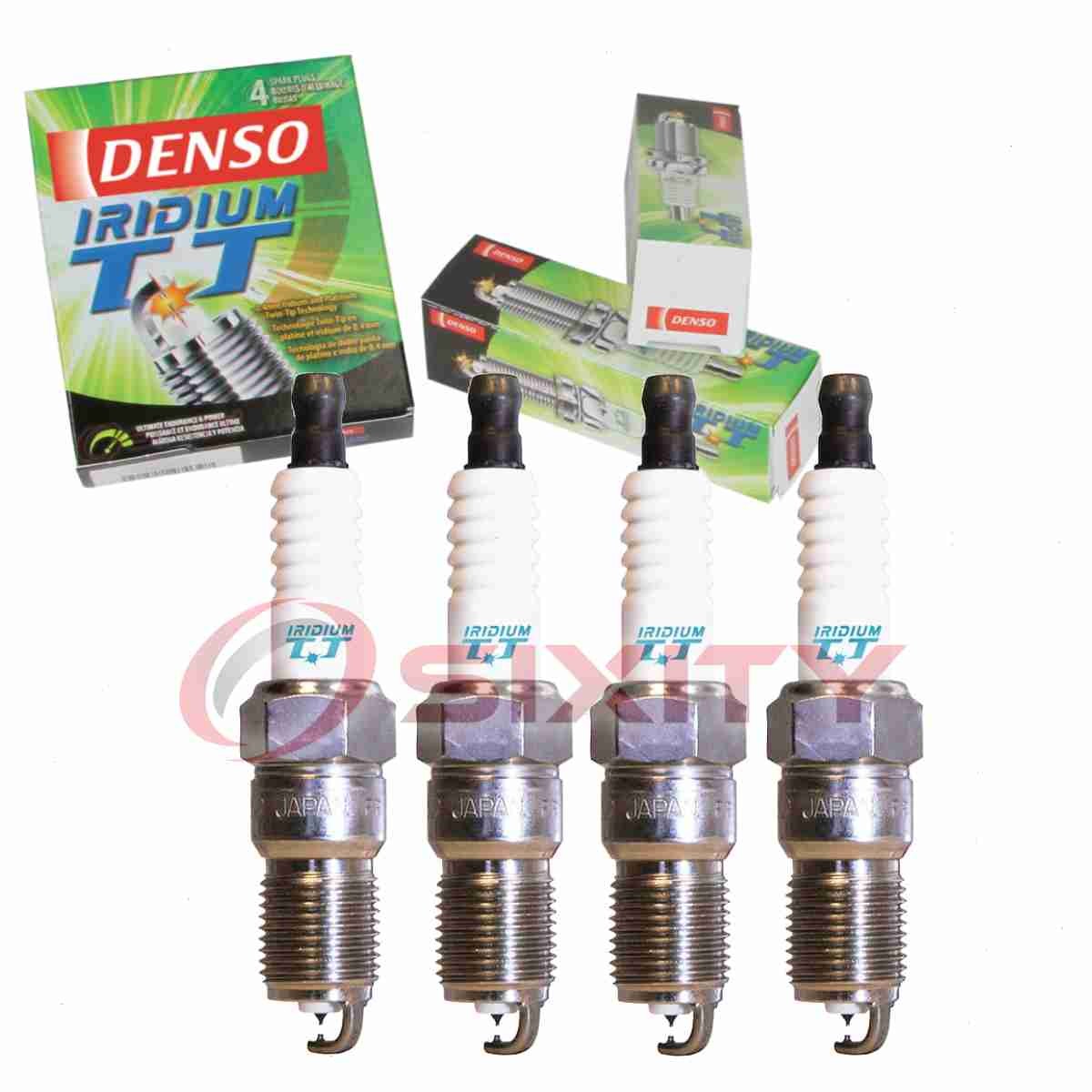 4 pc Denso Iridium TT Spark Plugs for 1978-1980 Ford Fiesta 1.6L L4 Ignition ks