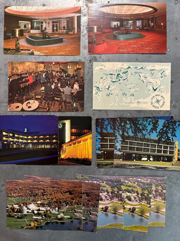 Catskill resort postcards lot of 76 Grossinger Concord Nevele Fallsview, Granit+