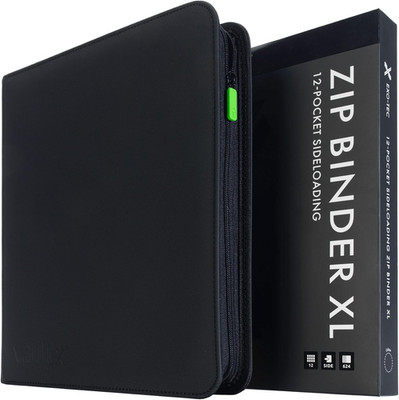 Vault X 12 XL Pocket Zip Binder, 624 Cards, Exo-Tec Material, 26 Side-Loading Pa