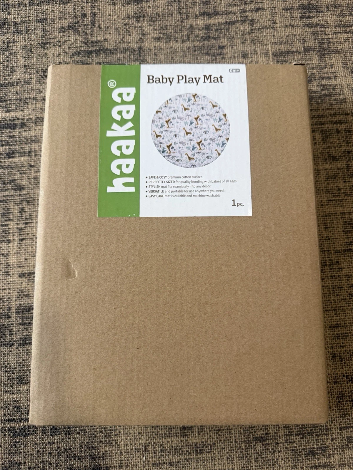 Haakaa Baby Play Mat Premium Cotton Surface Machine Washable 1Pc.
