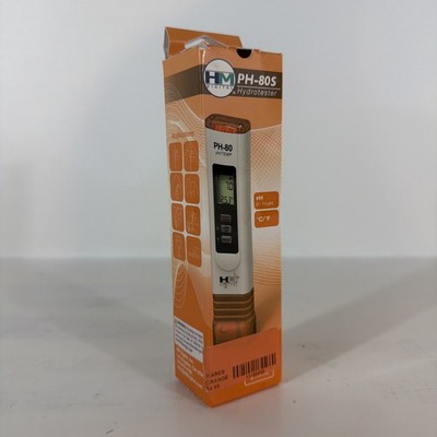 HM Digital PH-80S Hydrotester pH/Temperature Meter New