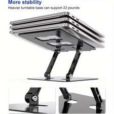 Foldable Adjustable Computer Holder Laptop Stand Aluminum Alloy Notebook Riser