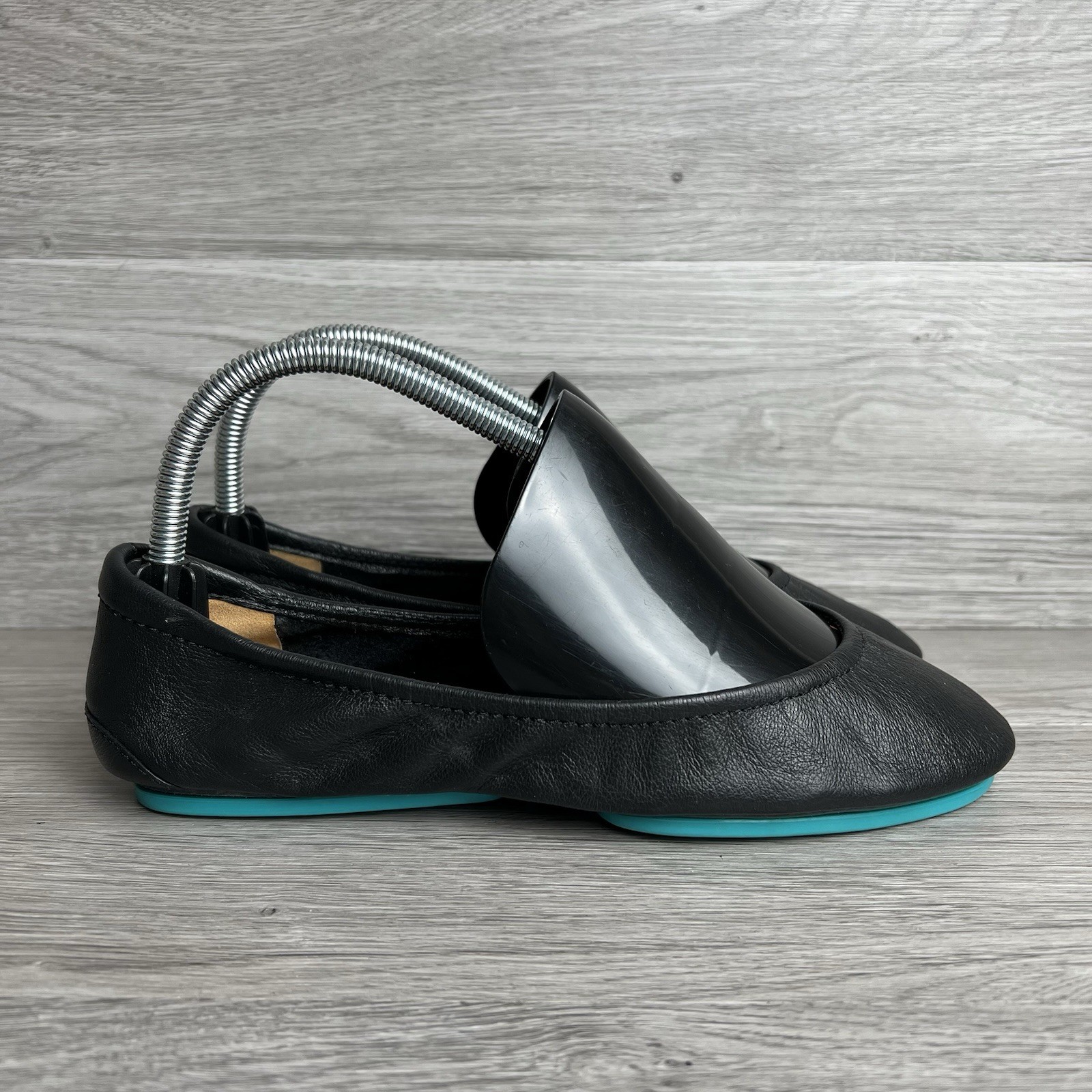 Tieks by Gavrieli Ballet Flats Womens Size 7 Shoes Black Leather Foldable