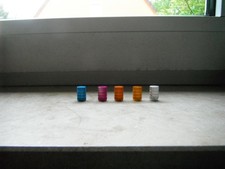 Reifenventilverschlüsse 5 Stück bunt, gebraucht Paket 7