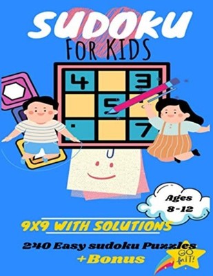 Sudoku for Kids: 9x9 with Solutions: Enjoy Brain Games  -  NEW Atlas Lion Edit 2