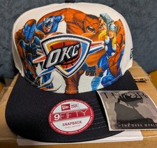 New Era NBA Oklahoma City Thunder Marvel Edition Snapback Uomo Taglia Small 