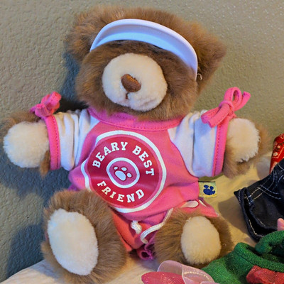 Build-A-Bear Workshop Bear & Clothing Lot: 9 Outfits
