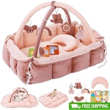5-in-1 Activity Gym Play Mat Ball Pit W/ Sensory Toys Baby Development New