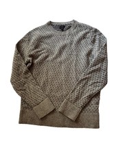 J Crew Men s Gray 100 Lambswool Sweater Size Medium