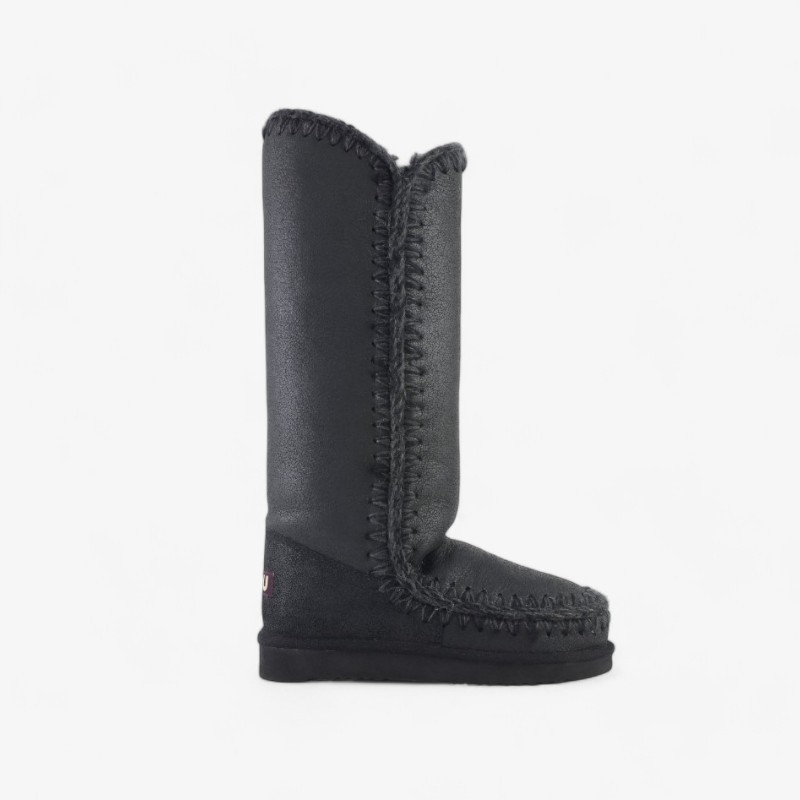 Eskimo 40 Mou Rhinestones Logo FW101002B Black Leather CBKG