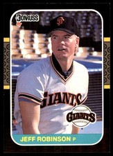 Jeff Robinson 1987 Donruss #559 Giants MLB READ FREE SHIPPING AutographDen
