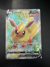 Pokemon Flareon V 169/203 Evolving Skies Full Art Holo NM on eBay