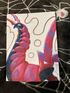 Scolipede one of a kind art colored pencil and marker