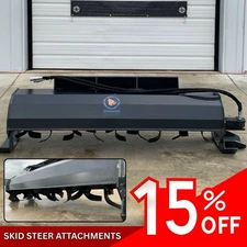 Skid Steer Wolverine Tiller Hydraulic Attachment