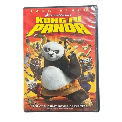 Kung Fu Panda (DVD, 2008) Dreamworks Animated Cartoon Movie Jack Black