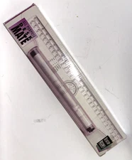 All Purpose Desk Mate Ruler Compass Protractor T-Square-Original Open Box R3-11