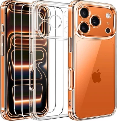 Hülle + 2X Schutzglas für iPhone 17 Pro / 17 Pro Max Full Panzerfolie Case KLAR - Bild 1 von 4