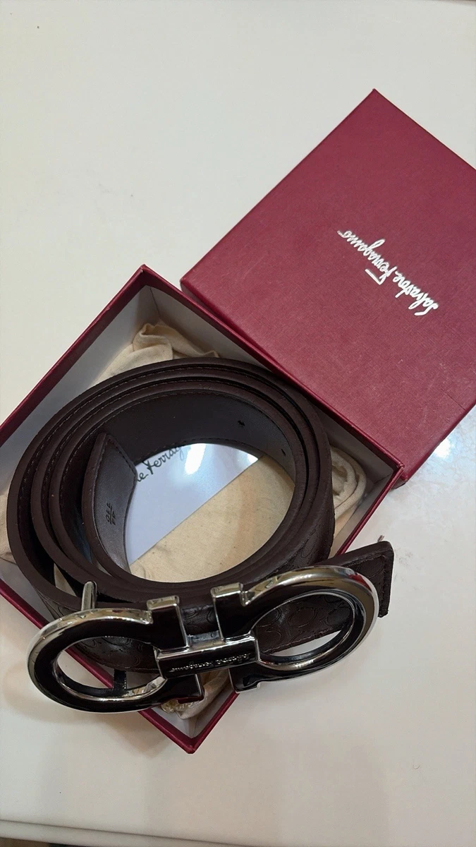 Salvatore Ferragamo Leather Brown Belts for Men for sale | eBay display picture 3
