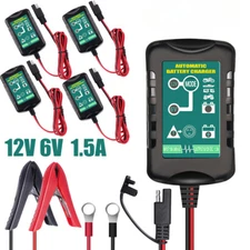 Automatic Battery Charger Maintainer Motorcycle Trickle Float For 6V 12V Battery
