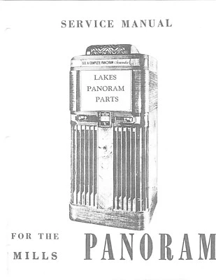 Lakes Panoram Mills Tech Service Manual (10 pages) - printed copy of manual