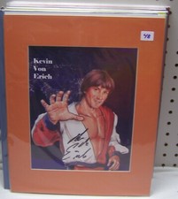 48  Kevin Von Erich   11x14 Matted Signed 8x10 Art Work  w/COA  PLEASE READ