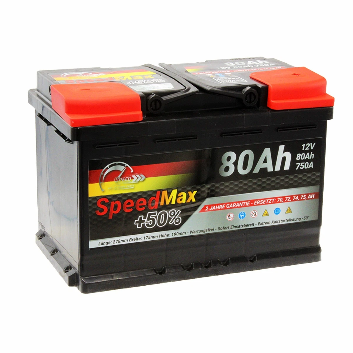 LANGZEIT 12V 77Ah Starterbatterie